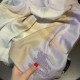 Replica Scialle in seta cashmere a quadri Burberry 80 x 200 bianco