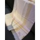 Replica Scialle in seta cashmere a quadri Burberry 80 x 200 bianco