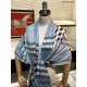 Replica Scialle in cashmere check classico Burberry blu