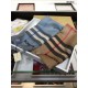 Replica Scialle in cashmere check classico Burberry blu