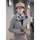 Replica Scialle in cashmere check classico Burberry blu