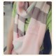 Replica Scialle in cashmere con motivo check classico Burberry 70 x 200 rosa
