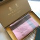Replica Scialle in cashmere con motivo check classico Burberry 70 x 200 rosa