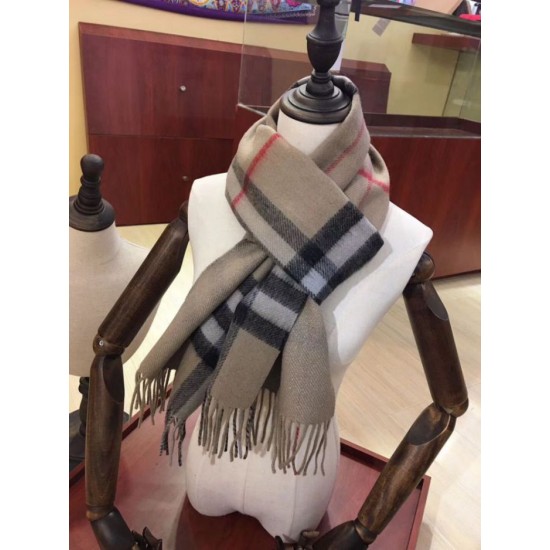 Replica Sciarpa Burberry classica in cashmere double face 30 x 168 Marrone