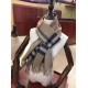 Replica Sciarpa Burberry classica in cashmere double face 30 x 168 Marrone