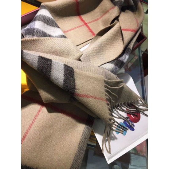 Replica Sciarpa Burberry classica in cashmere double face 30 x 168 Marrone
