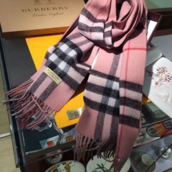 Replica Sciarpa Burberry classica in cashmere double face 30 x 168 Rosa