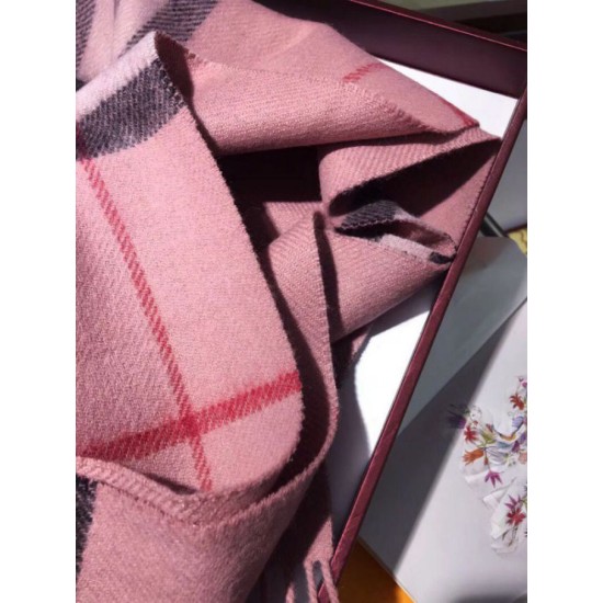Replica Sciarpa Burberry classica in cashmere double face 30 x 168 Rosa