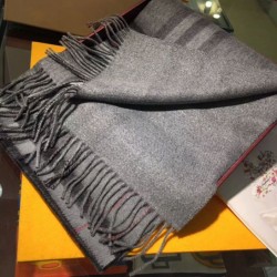 Replica Sciarpa Burberry Classic double face in cashmere 30 x 168 grigio
