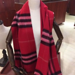 Replica Sciarpa Burberry classica in cashmere double face 30 x 168 rossa