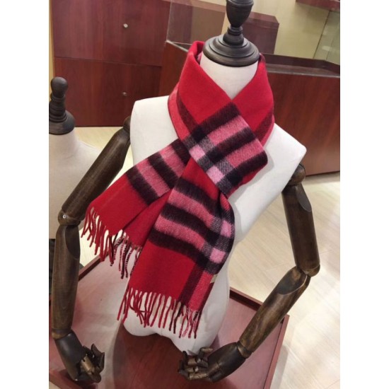 Replica Sciarpa Burberry classica in cashmere double face 30 x 168 rossa