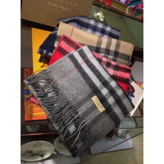 Replica Sciarpa Burberry classica in cashmere double face 30 x 168 rossa