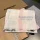 Replica Scialle in cashmere con motivo check classico Burberry 75 x 205 bianco