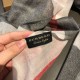 Replica Scialle in cashmere con motivo check classico Burberry 75 x 205 bianco