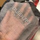 Replica Scialle in cashmere con motivo check classico Burberry 75 x 205 grigio