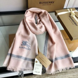 Replica Burberry Cashmere tinta unita Schawl sottile 80 x 200 rosa