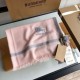 Replica Burberry Cashmere tinta unita Schawl sottile 80 x 200 rosa