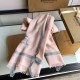 Replica Burberry Cashmere tinta unita Schawl sottile 80 x 200 rosa