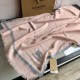 Replica Burberry Cashmere tinta unita Schawl sottile 80 x 200 rosa