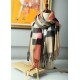 Replica Scialle in cashmere con motivo check classico Burberry 70 x 200 marrone