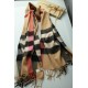Replica Scialle in cashmere con motivo check classico Burberry 70 x 200 marrone