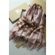 Replica Scialle in cashmere con motivo check classico Burberry 70 x 200 rosa