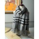 Replica Scialle in cashmere con motivo check classico Burberry 70 x 200 grigio