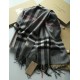 Replica Scialle in cashmere con motivo check classico Burberry 70 x 200 grigio