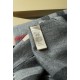 Replica Scialle in cashmere con motivo check classico Burberry 70 x 200 grigio