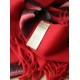Replica Scialle in cashmere con motivo check classico Burberry 70 x 200 rosso