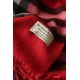 Replica Scialle in cashmere con motivo check classico Burberry 70 x 200 rosso