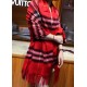 Replica Scialle in cashmere con motivo check classico Burberry 70 x 200 rosso