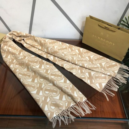 Replica Burberry TB Limit Edition Cashmere Scialle Albicocca