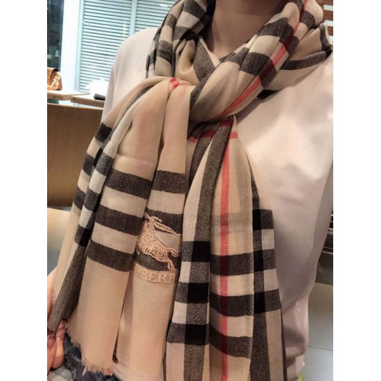 Replica Scialle Burberry Classic Horse Cashmere Beige