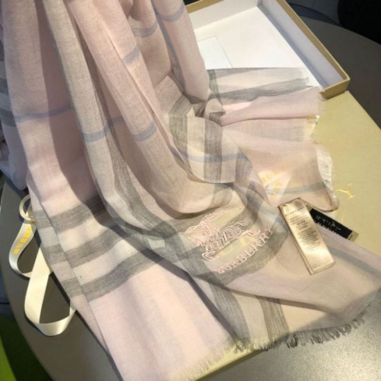 Replica Scialle Burberry Classic Horse Cashmere Rosa