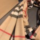 Replica Scialle in cashmere con motivo check classico Burberry 70 x 220 marrone