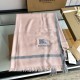 Replica Burberry Cashmere tinta unita Schawl sottile 80 x 200 rosa