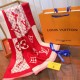 Replica in cashmere di seta check Schawl rosso
