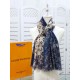 Replica Sciarpa Giant Pop Monogram Cashmere Blu