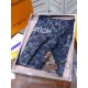 Replica Sciarpa Giant Pop Monogram Cashmere Blu
