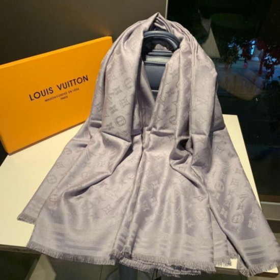 Replica Monogram Classic Shine Shawl 140 grigio