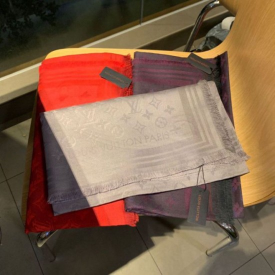 Replica Monogram Classic Shine Shawl 140 grigio
