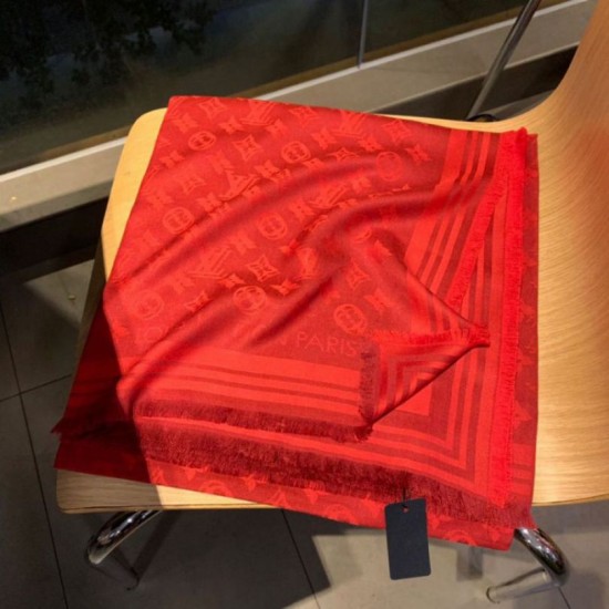 Replica Monogram Classic Shine Shawl 140 rosso