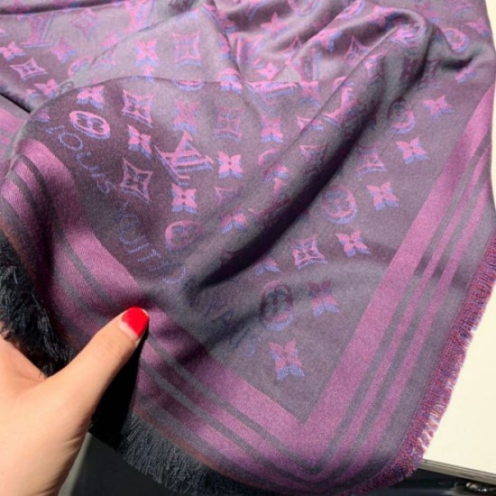 Replica Monogram Classic Shine Shawl 140 viola