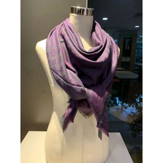 Replica Monogram Classic Shine Shawl 140 viola