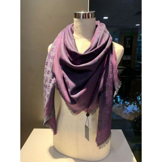 Replica Monogram Classic Shine Shawl 140 viola