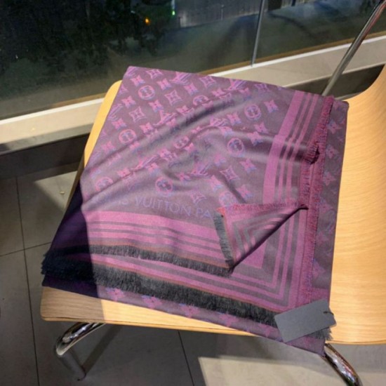 Replica Monogram Classic Shine Shawl 140 viola