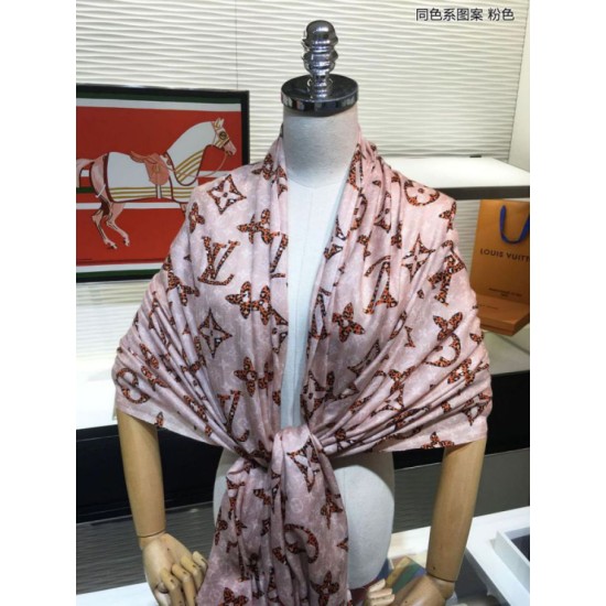 Replica Scialle Monogram Giant Jungle 110 x 200 Rosa