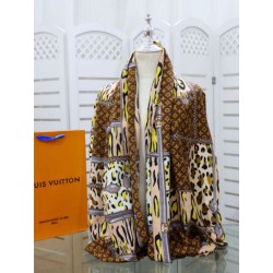 Replica Scialle Monogram Time Trunk Cashmere 80 x 200 Marrone