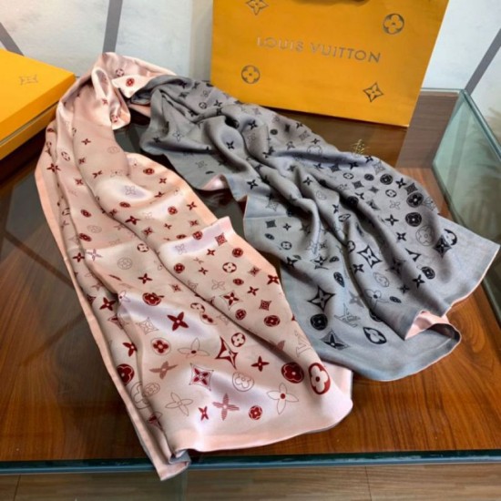 Replica Sciarpa Giant Pop Monogram Cashmere Rosa
